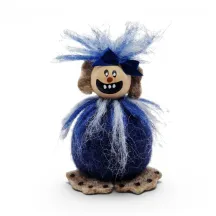 Handmade Blue felted wool Troll mom Flóki, an authentic Icelandic souvenir and gift